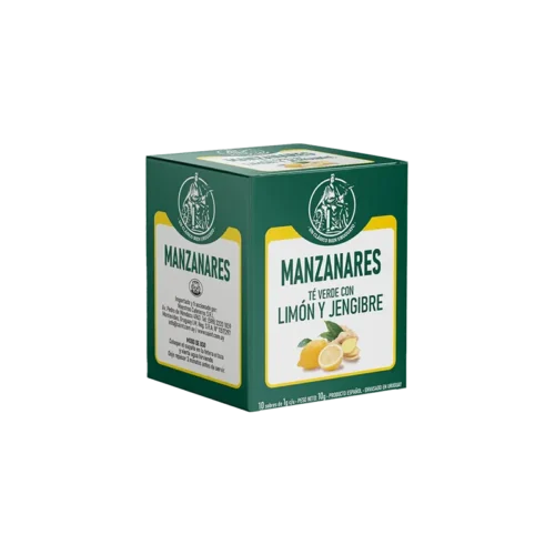 Té Verde con Limón y Jengibre Sobres Individuales (10x1g)