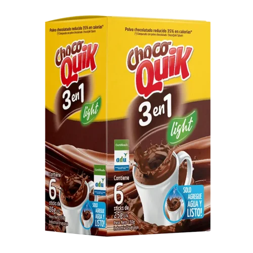ChocoQuik Light 3 en 1 (6x25g)